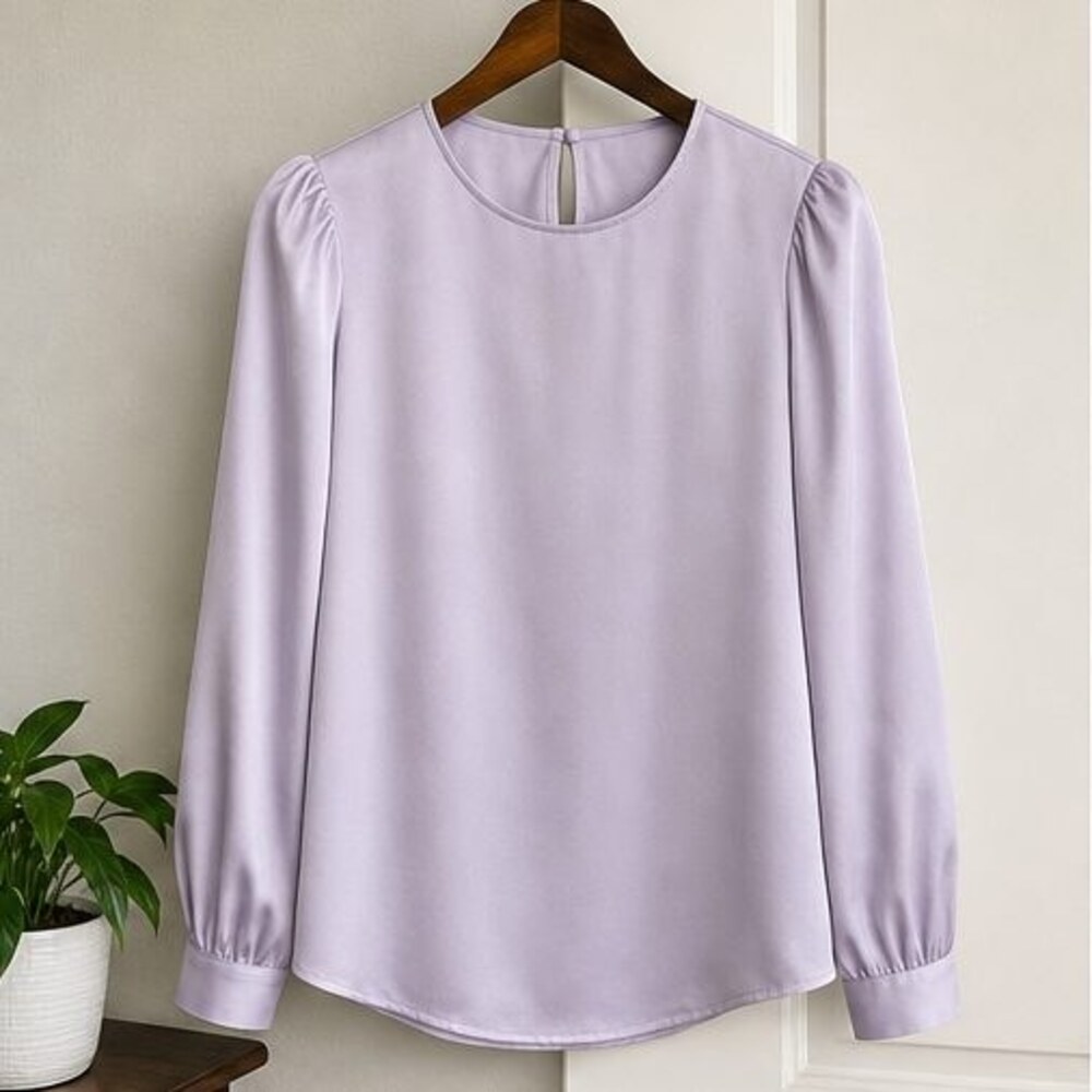 Lilac Puff Sleeve Top